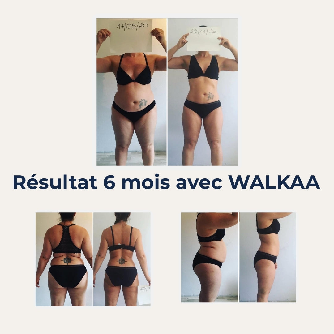 Claquettes WALKAA  avec semelle inclinée.